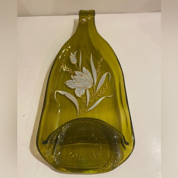 Melted Glass Bottle Spoon Rest (FV) - Picture 3 of 14